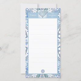 Cerâmica com Renda Azul Claro