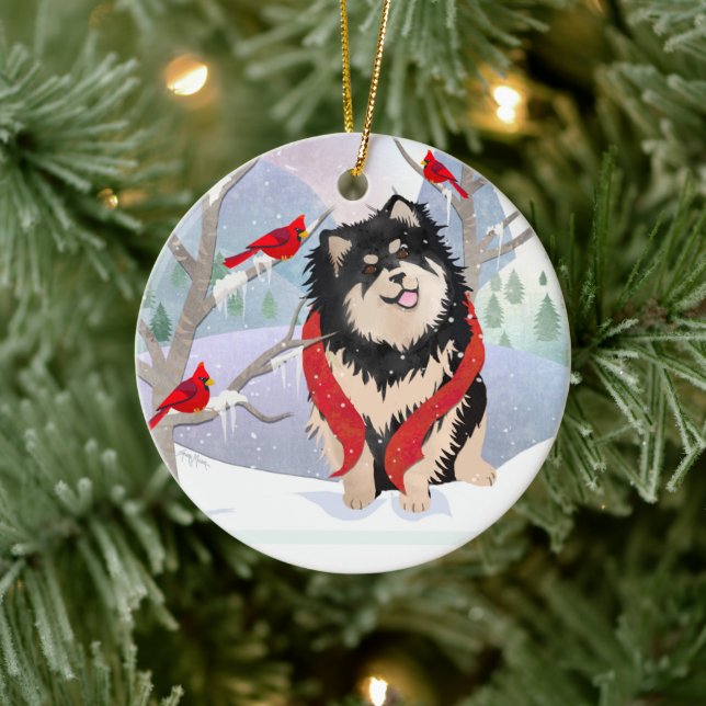 Cerâmica COMFORT & JOY com ornamento de Lapphun finlandês (Árvore)