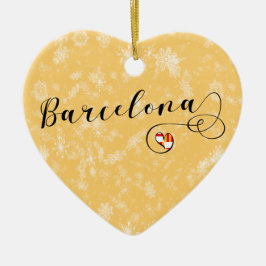 Cerâmica Coração de Barcelona, Ornamento de Árvore de Natal