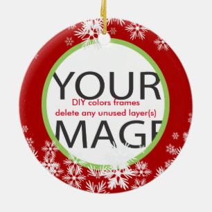 Cerâmica Cores do Ornamento de Fotografias Personalizadas d