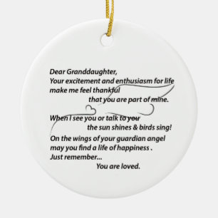 Cerâmica Dama de ornamento da neta... Personalizar