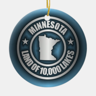 Cerâmica De "aço 2" Minnesota ornamento