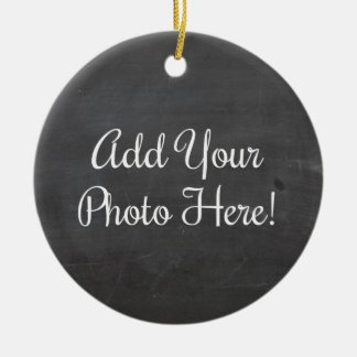 Cerâmica Design seu próprio ornamento personalizado de foto