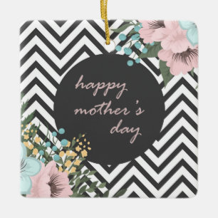 Cerâmica Dia de as mães Feliz Elegante Ornamento