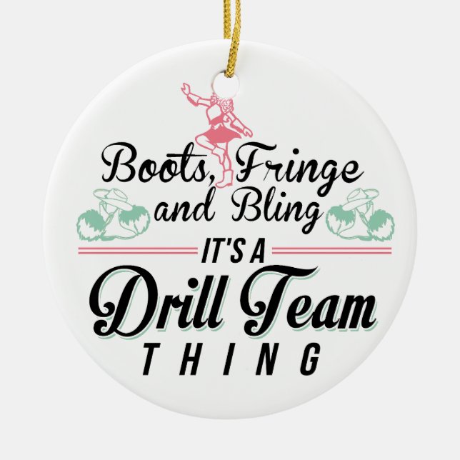 Cerâmica É um Ornamento unilateral da Equipe de Drill (Frente)