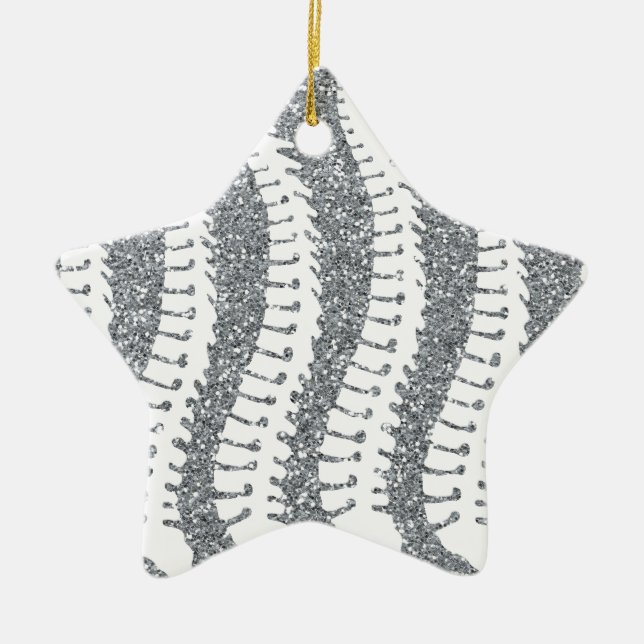 Cerâmica Espinhas e de brilho do FALSO ornamento da estrela (Frente)