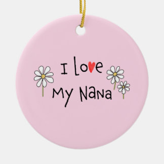 Cerâmica Eu Amo Meu Ornamento De Foto Da Nana