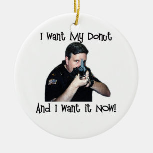 Cerâmica Eu Quero O Meu Ornamento De Rosquinhas