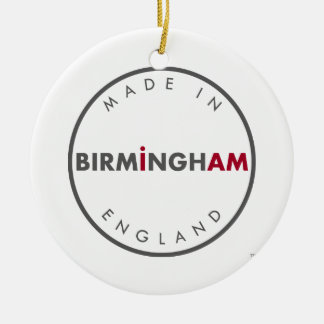 Cerâmica Feito no ornamento de Birmingham