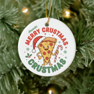 Cerâmica Feliz Crustmas Presente de Ornamento de Natal de P
