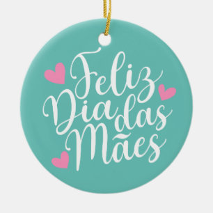 Cerâmica Feliz Dia de as mães Dia Das Mães  Ornamento