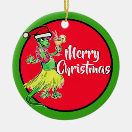 Cerâmica Feriado cerâmico do Natal do ornamento de Cuz & de