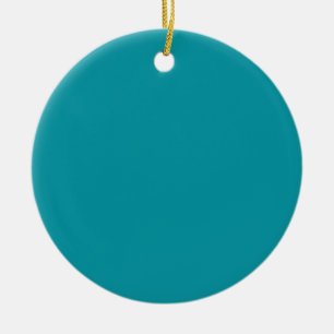 Cerâmica Fundo de Aqua Teal em um Ornamento