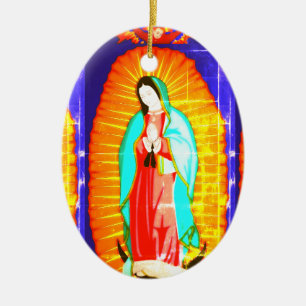 Cerâmica Glória À Nossa Senhora De Ornamento Cerâmico De Gu