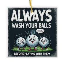 Golf Lave Seu Ornamento De Bolas