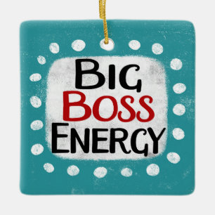 Cerâmica Grande Ornamento de Energia do Chefe
