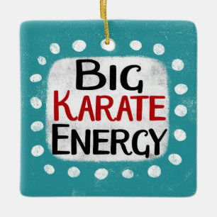 Cerâmica Grande Ornamento de Energia do Karate