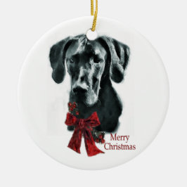 Cerâmica Grande Ornamento de Presentes de Natal Dane