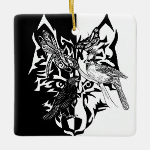 Cerâmica Guias de animais para ornamento cerâmico de lembra