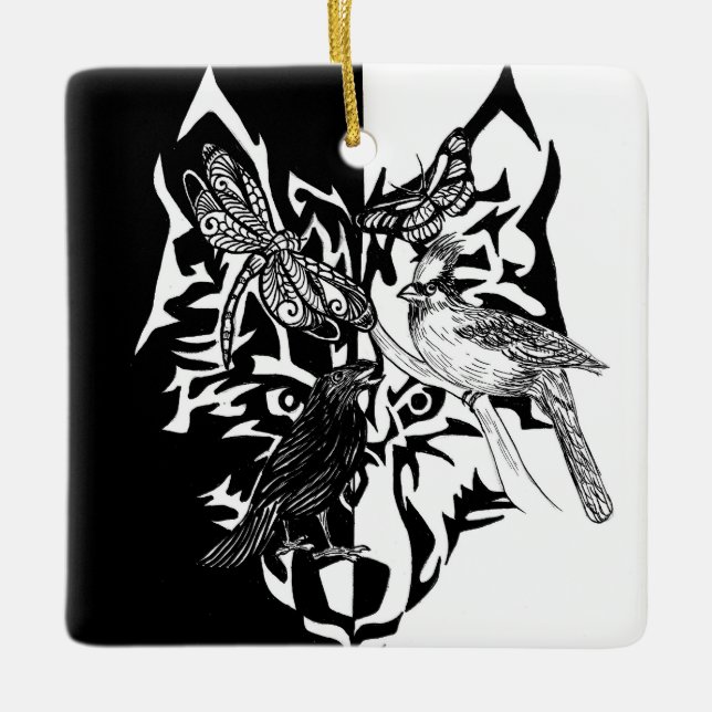 Cerâmica Guias de animais para ornamento cerâmico de lembra (Frente)