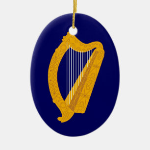 Cerâmica Harpa de Ireland e ornamento do hino