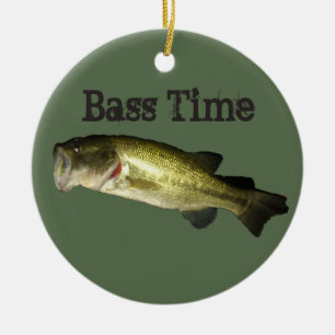 Cerâmica Horário de Peixe de Baixo Ornamento de Natal Masc