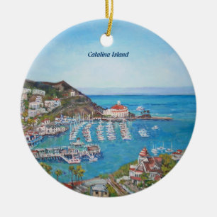 Cerâmica Ilha de Catalina - ornamento oval