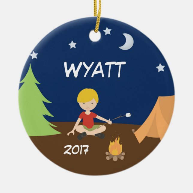 Cerâmica Louro de acampamento do ornamento da barraca do (Frente)