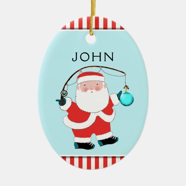 Cerâmica Maneira de Pesca Personalizada Ornamento Cerâmico (Frente)