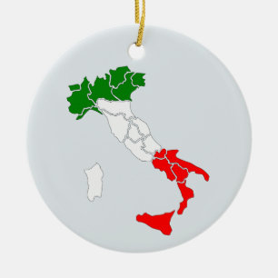 Cerâmica Mapa do ornamento de Italia