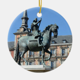 Cerâmica Mayor da plaza, ornamento de Madrid