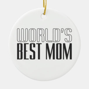 Cerâmica Melhor Dia de as mães da Mãe do Mundo  Ornamento