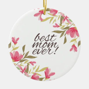 Cerâmica Melhor Dia de as mães Da Mãe   Ornamento