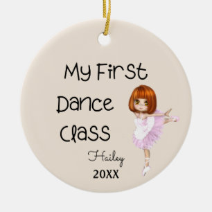 Cerâmica Meu Ornamento de primeira classe de dança