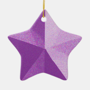 Cerâmica Modelo de Ornamento de Olhos de Estrelas Roxas