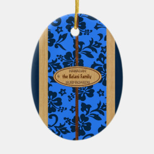 Cerâmica Mokuleia - Ornamento Personalizável da Placa de S
