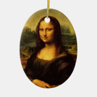 Cerâmica Mona Lisa pelo ornamento de Leonardo da Vinci