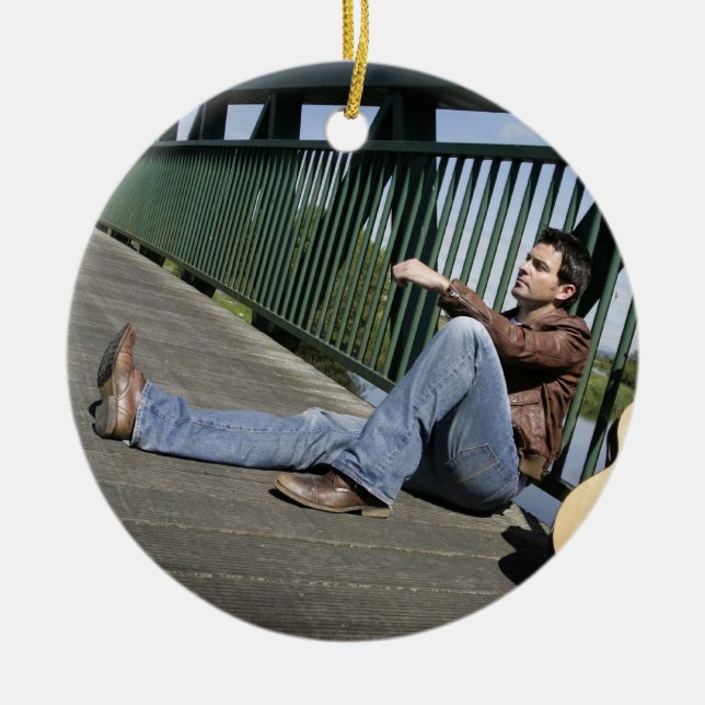 Cerâmica Música de Ryan Kelly - ornamento - guitarra (Frente)