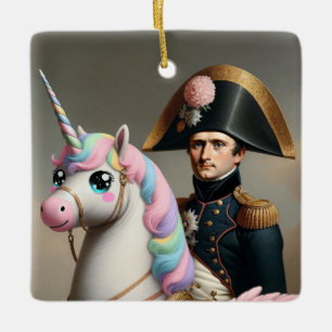Cerâmica Napoleão e Ornamento Unicórnio de Kawaii