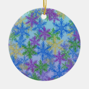 Cerâmica Neve Alegre — Ornamento Colorido de Férias