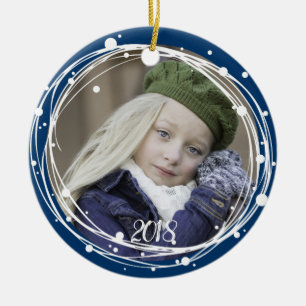 Cerâmica Neve Bolhas de Natal Ornamento de Terra de Natal