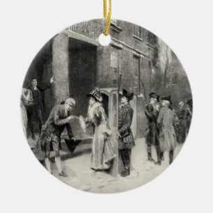 Cerâmica Noite de Natal no ornamento colonial das épocas