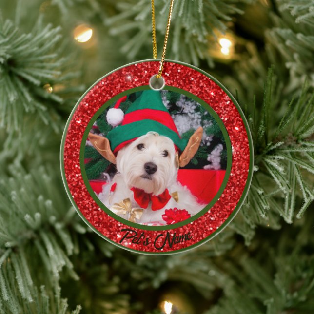 Cerâmica Nome de Foto de Ornamento de Animais de Companhia  (Árvore)