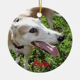 Cerâmica Nosso ornamento do feriado do cão de estimação