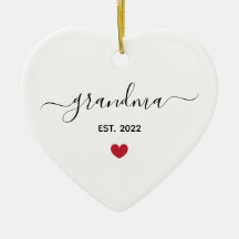 Novo ornamento cerâmico de "ano est" da vovó