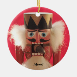 Cerâmica Noz-cracker com ornamento redondo de bolota