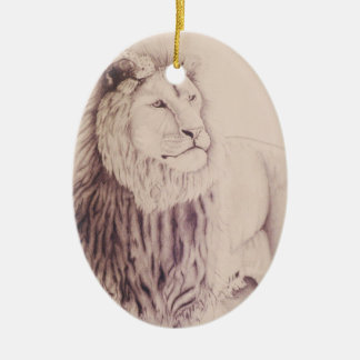 Cerâmica O leão do ornamento do Feliz Natal de Judah