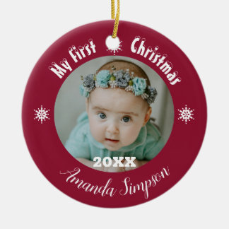 Cerâmica O meu primeiro Ornamento Fracionado ao Floco de Ne