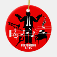 O ornamento das artes de palco da música adiciona