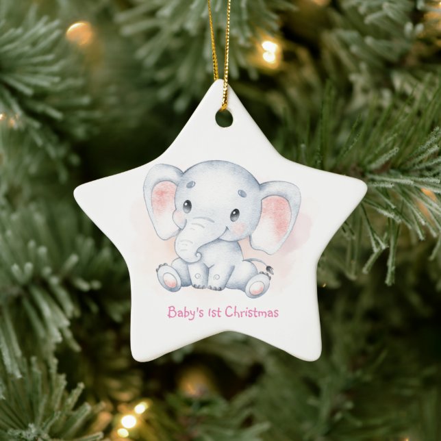 CERÂMICA O PRIMEIRO ORNAMENTO DE NATAL DO BEBÊ (Árvore)